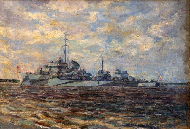 Фатеева Н.М. Эсминец. 1944 Фатеева Н.М. Эсминец. 1944